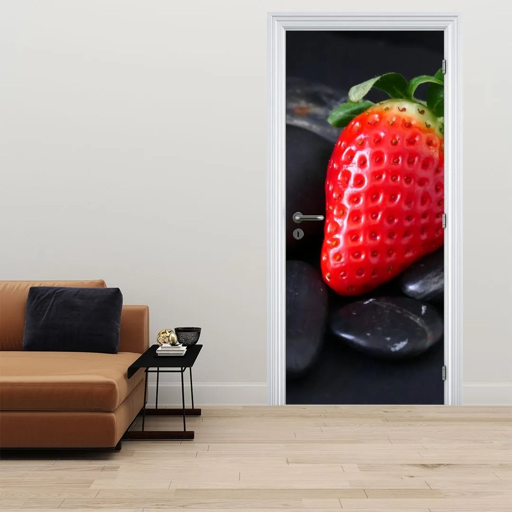 Fototapeta na dvere - Jahoda (95x205cm)
