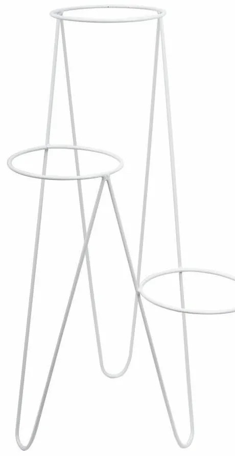 STOJAN NA KVETINÁČ TRIPOD 95X45X24 CM BIELA