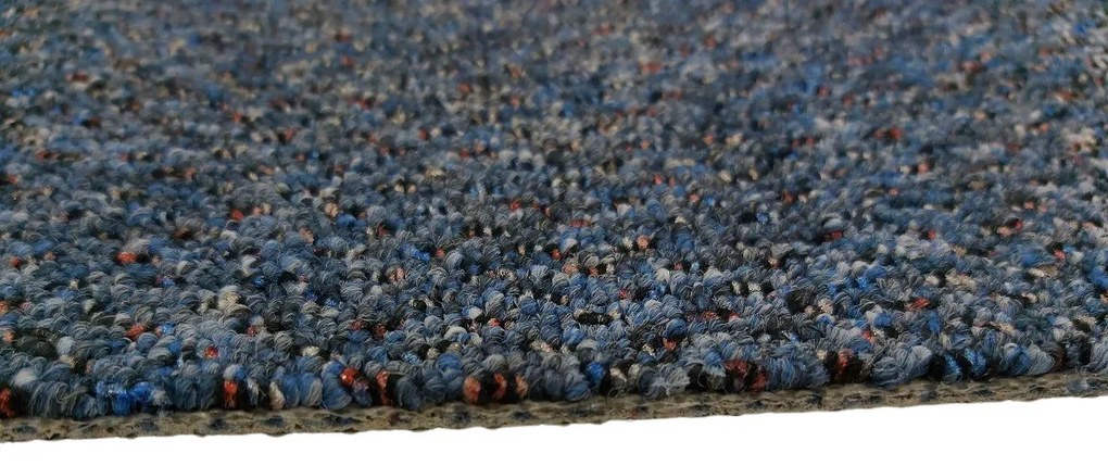 Timzo, Koberec metráž New Techno 3532 sv. modré, na mieru, šíře 4m,5m, modrá, ab (mriežka), chodba / predsieň