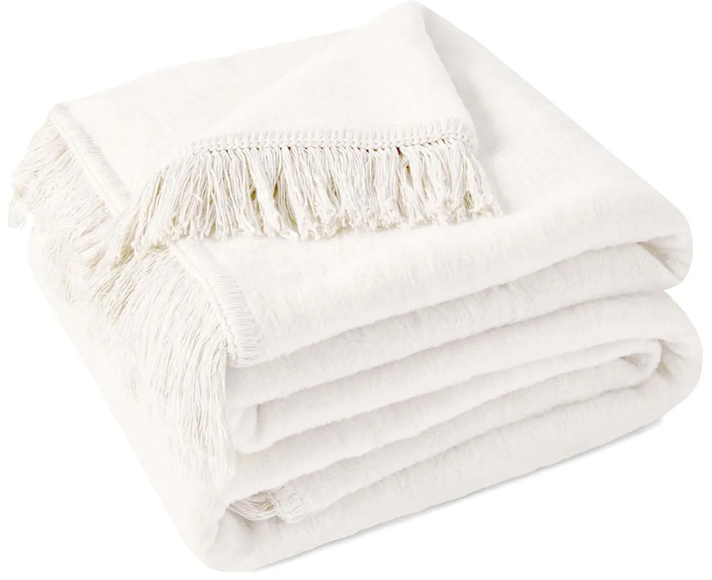 BAVLNENÁ DEKA COTTON CLOUD 150X200 CM BIELA