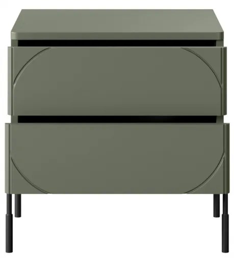 Nočný stolík Sonatia 45 cm - olivová