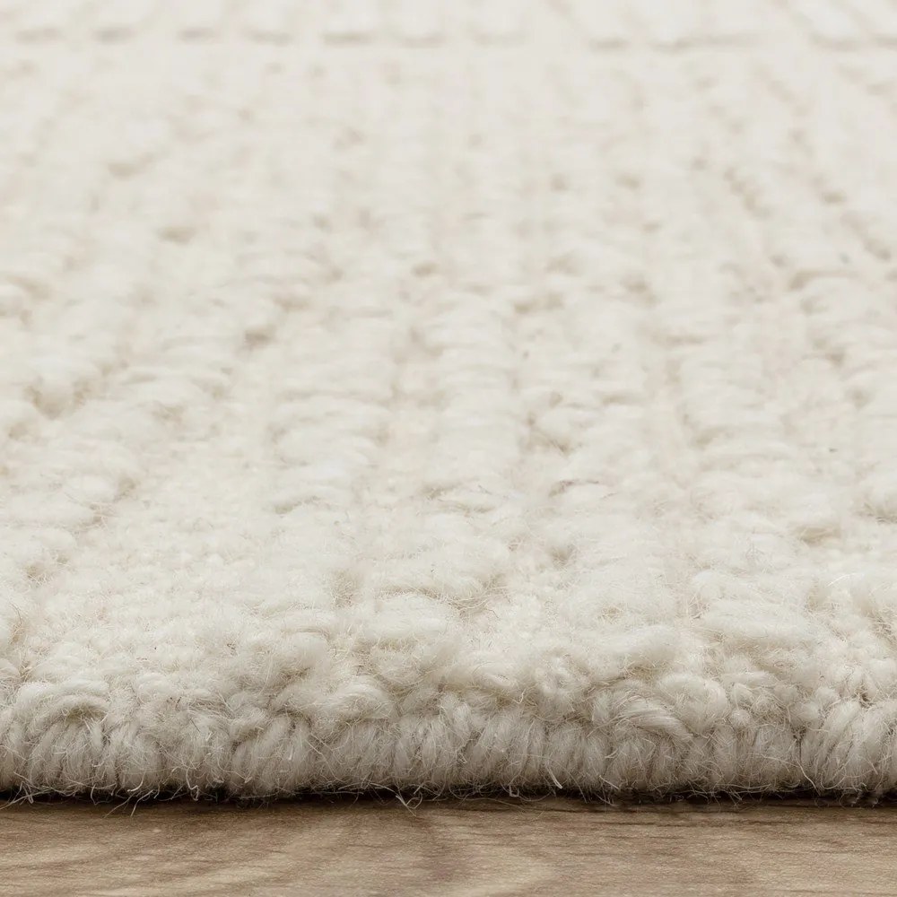 Slonovinový ručne tkaný vlnený koberec 160x230 cm Zennith Column – Asiatic Carpets