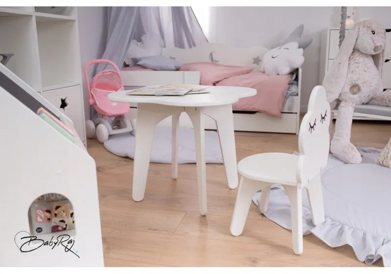 Baby-raj Detský stôl a dve stoličky Medvedík a mrak