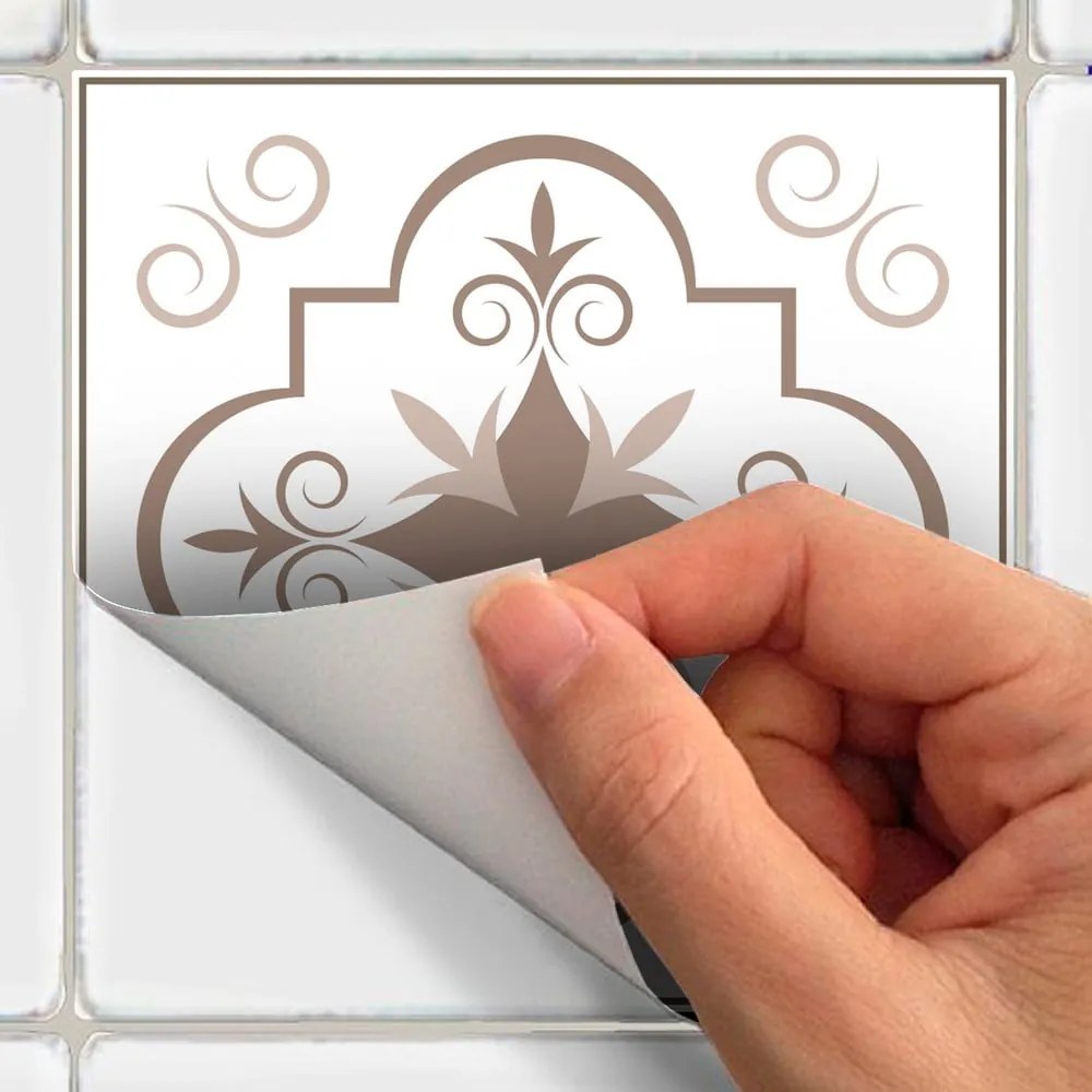 Sada 15 dekoratívnych samolepiek na stenu Ambiance Ezeiza, 15 × 15 cm