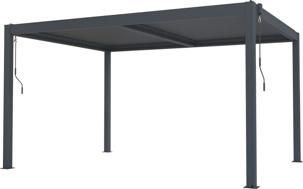 Bioklimatická pergola G21 Austin 4x3 m, antracitová hliníková
