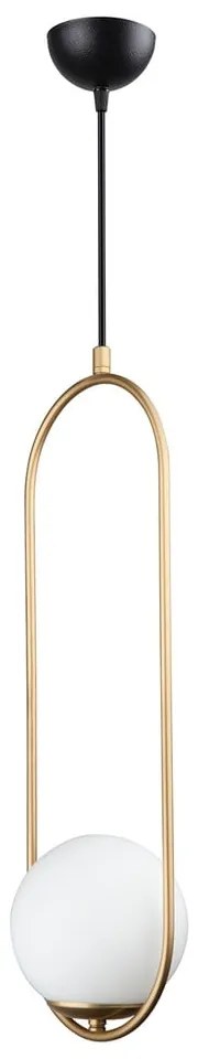 Závesné svietidlo v zlatej farbe Squid Lighting Arch, výška 146 cm