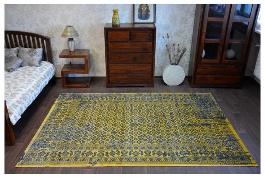 Kusový koberec PP Rose žltý 80x150cm