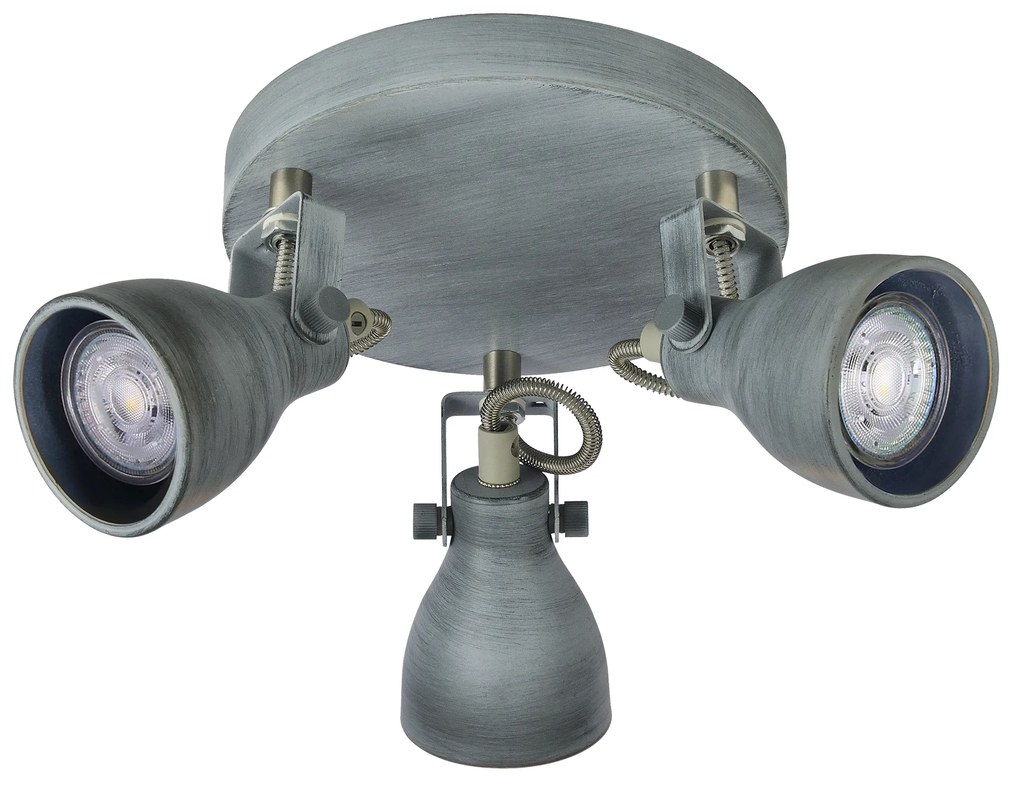 Candellux ASH Stropné svietidlo 3X40W GU10 Gray Mat 98-64325
