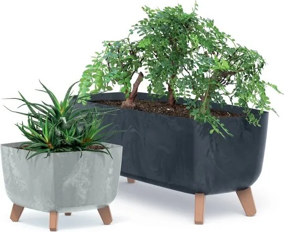 Kvetináč GRACIE III šedý