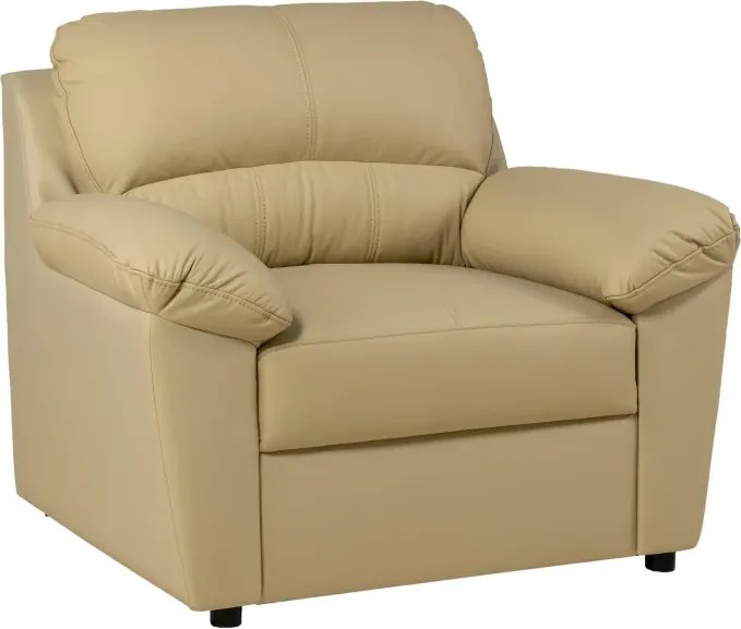 KOŽENÉ KRESLO MALAGA, béžová (krem)