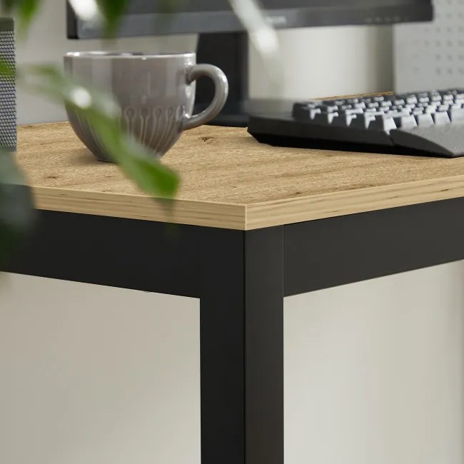 Jedálenský stôl TESSA dub artisan / čierne nohy