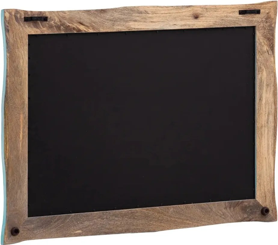 furniture-nabytek.cz - Masívne zrkadlo Santa Cruz z mango dreva, modré – 80×60 cm