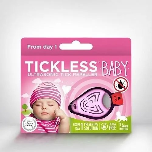 TICKLESS® BABY Ultrazvukový odpuzovač kliešťat predeti, ružová