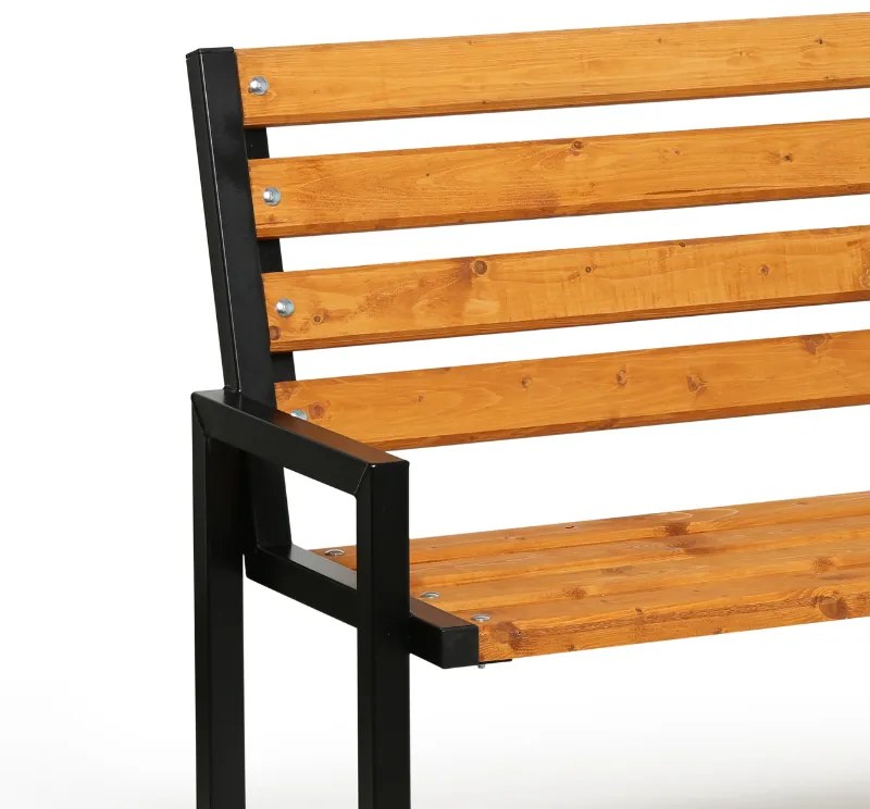 Vonkajšia lavička CITY s operadlom 1+1 ZADARMO, 1660 mm, limba
