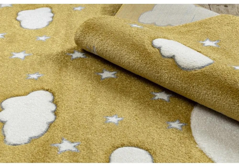 Detský kusový koberec Mesiac zlatý 80x150 80x150cm