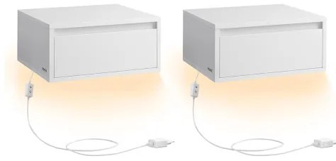 Set dvoch závesných nočných stolíkov LET854W01 (2ks)