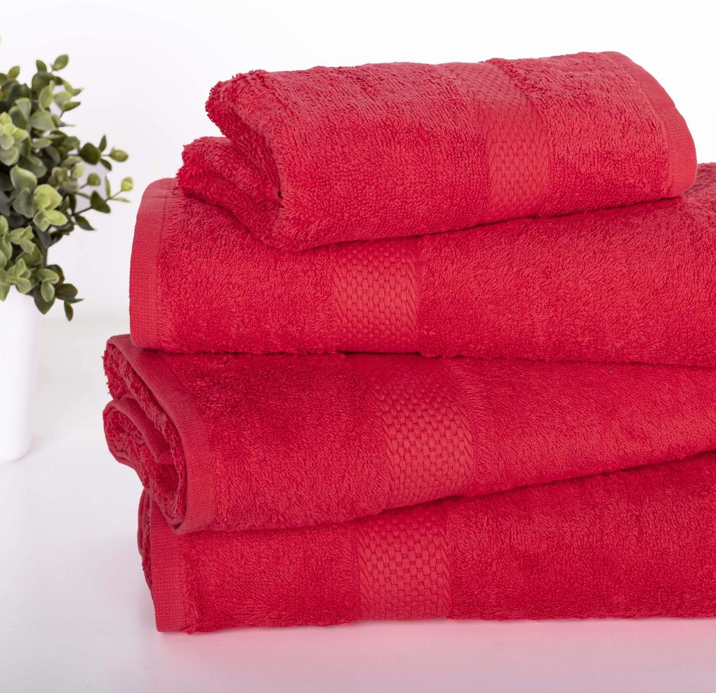 XPOSE ® Froté ručník VERONA - červená 50x90