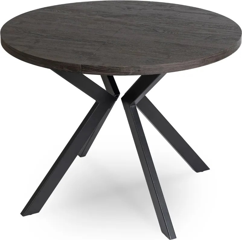 Jedálenský rozkladací stôl LUKAS 100/250 cm čierny