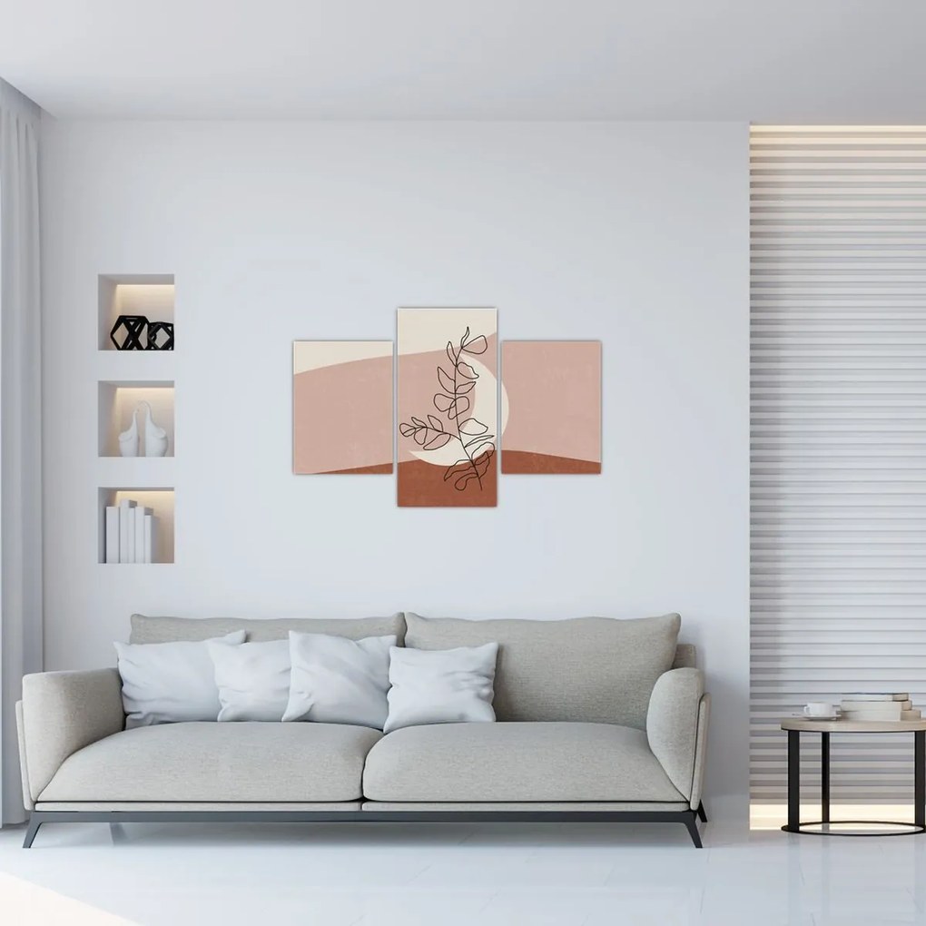 Obraz - Boho listy N⁰2 (90x60 cm)