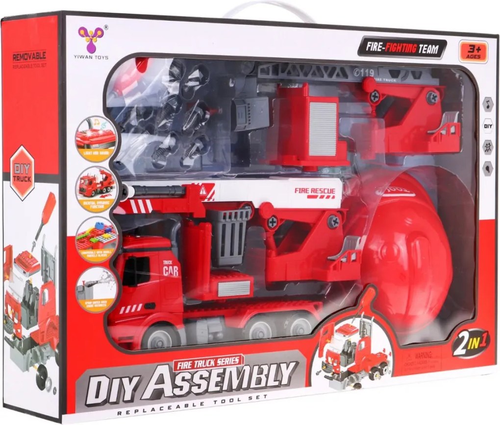 Ramiz Hasičské auto 2v1 Prilba