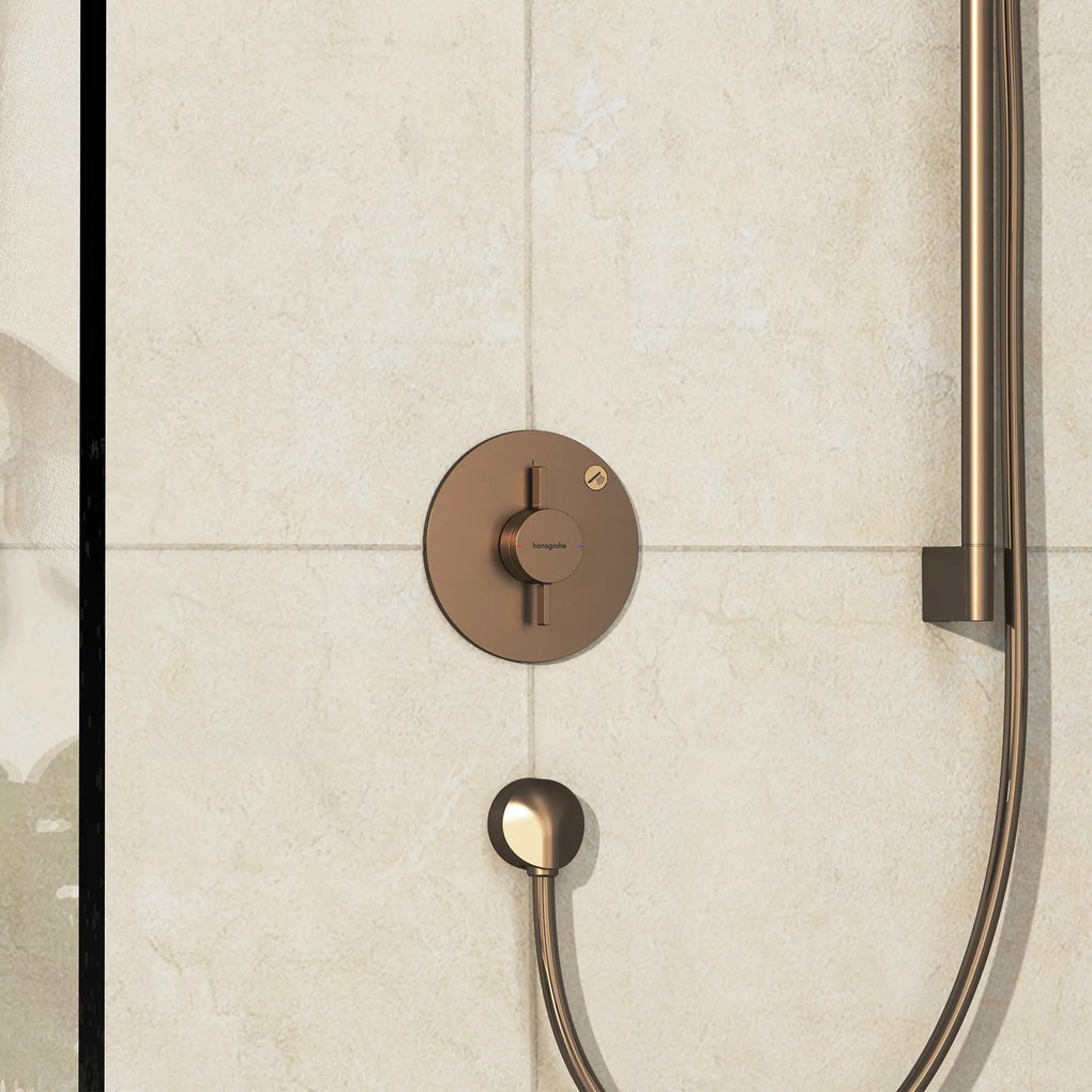Hansgrohe DuoTurn S, batéria pod omietku pre 1 spotrebič, kartáčovaný bronz, HAN-75618140