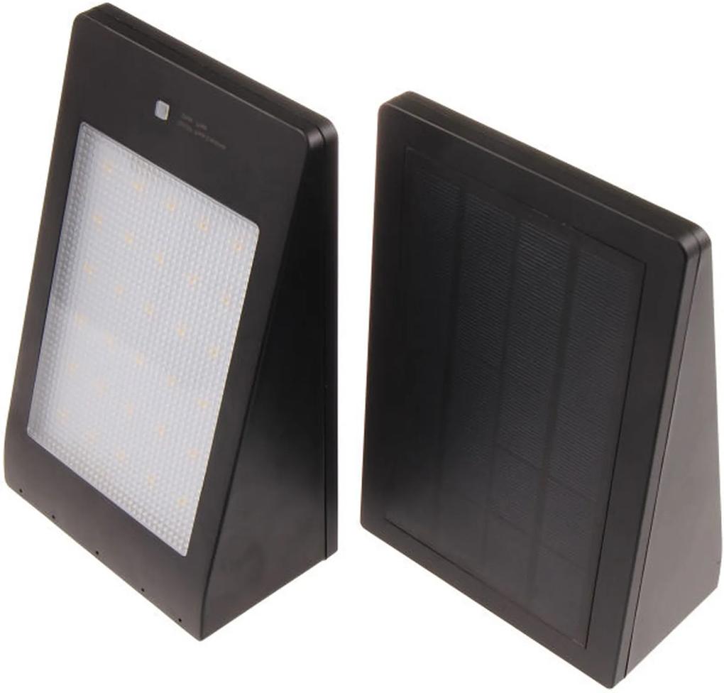 T-LED Solárne fasádne svietidlo s pohybovým čidlom čierne Farba svetla: Studená biela