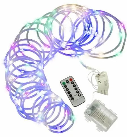 Vianočné LED osvetlenie - MINI kábel - 10 m farebné