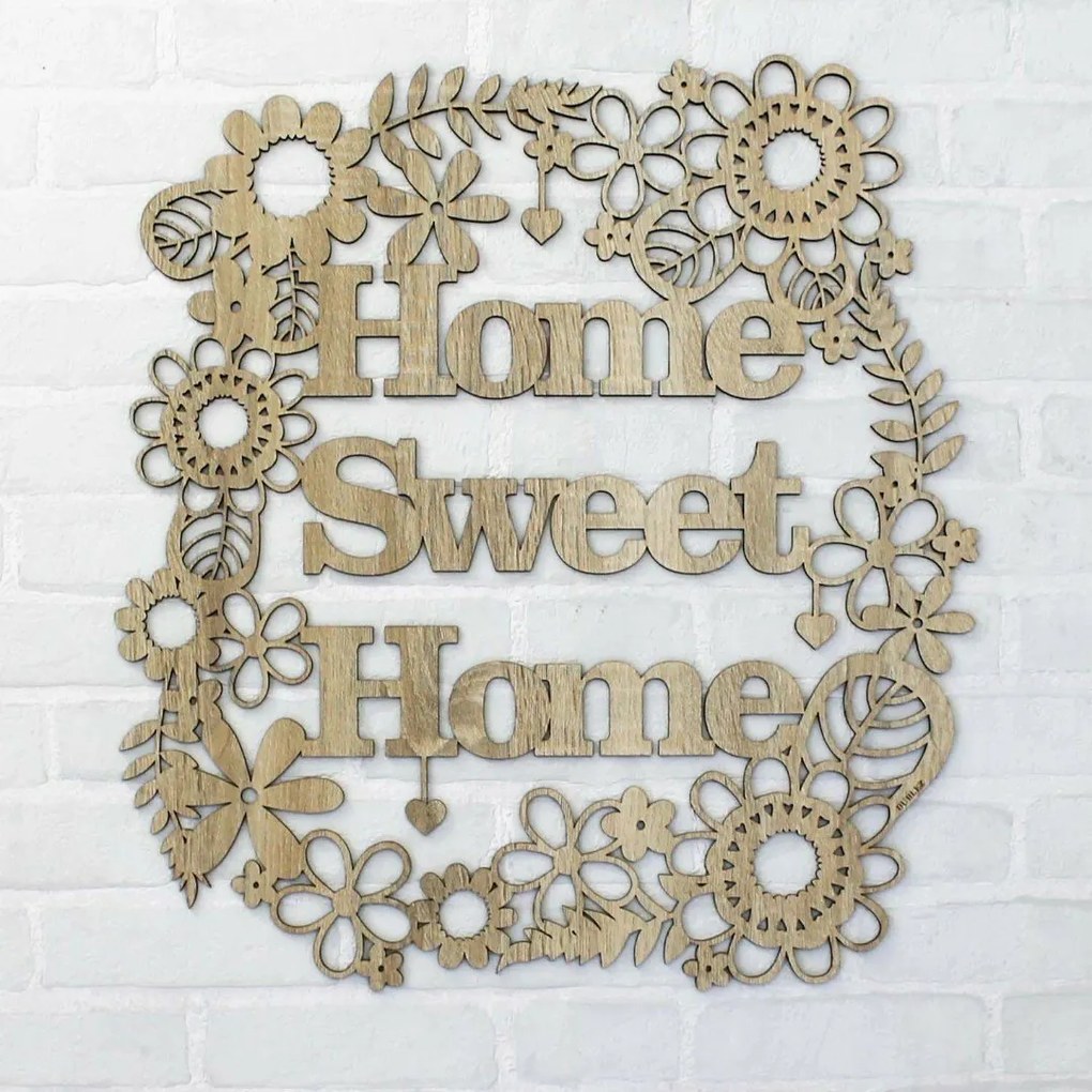 Drevený nápis na stenu - Home Sweet Home | DUBLEZ