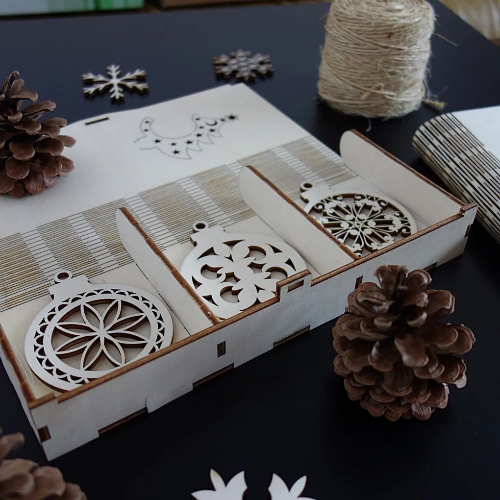 SENTOP | Vianočné ozdoby z dreva a plastu, Vianočné dekorácie drevené , drevené doplnky PR0107-Christmas decoratio HEU-