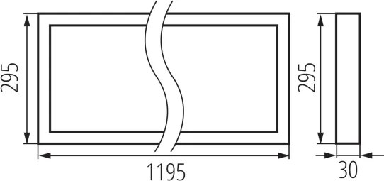 Kanlux 39236 - LED podhľadový panel BLINGO AIO LED/38W/230V 120x30 cm CRI 90