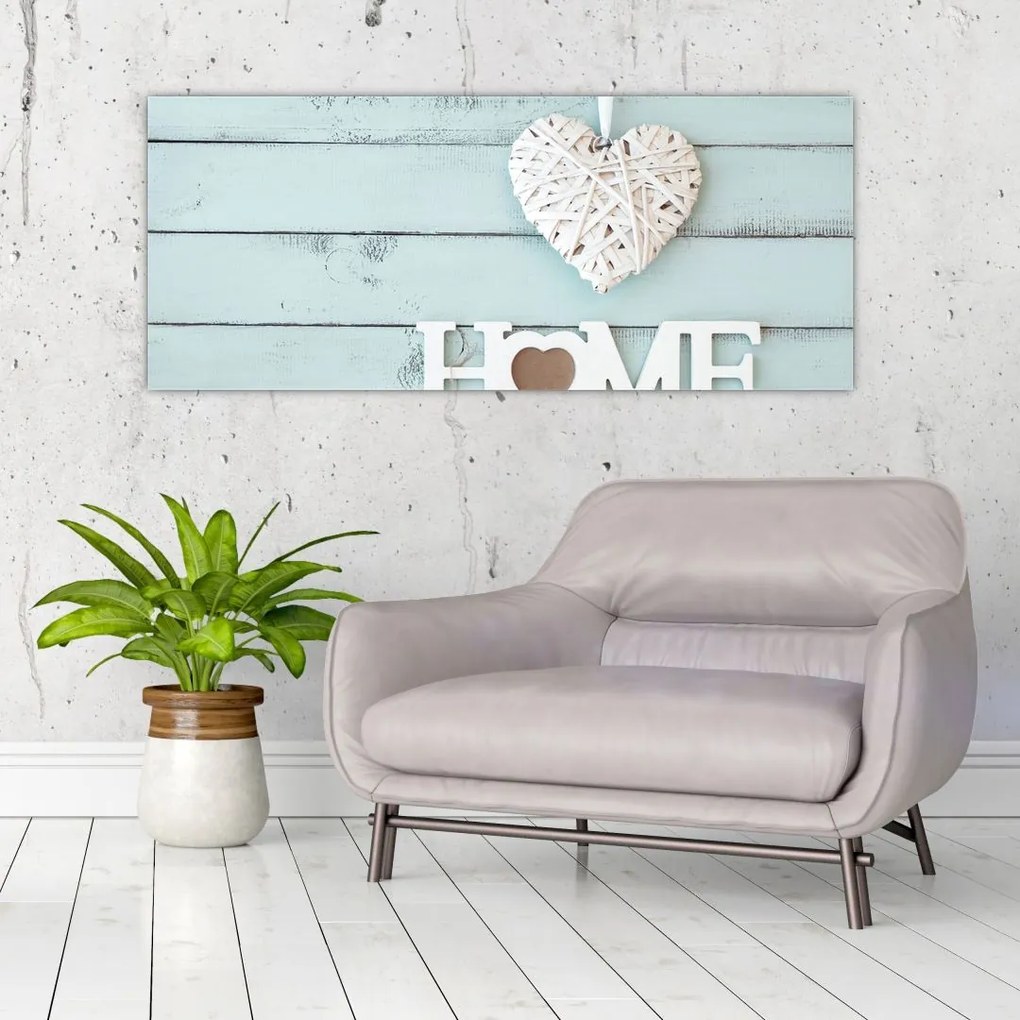 Obraz - I love home (120x50 cm)