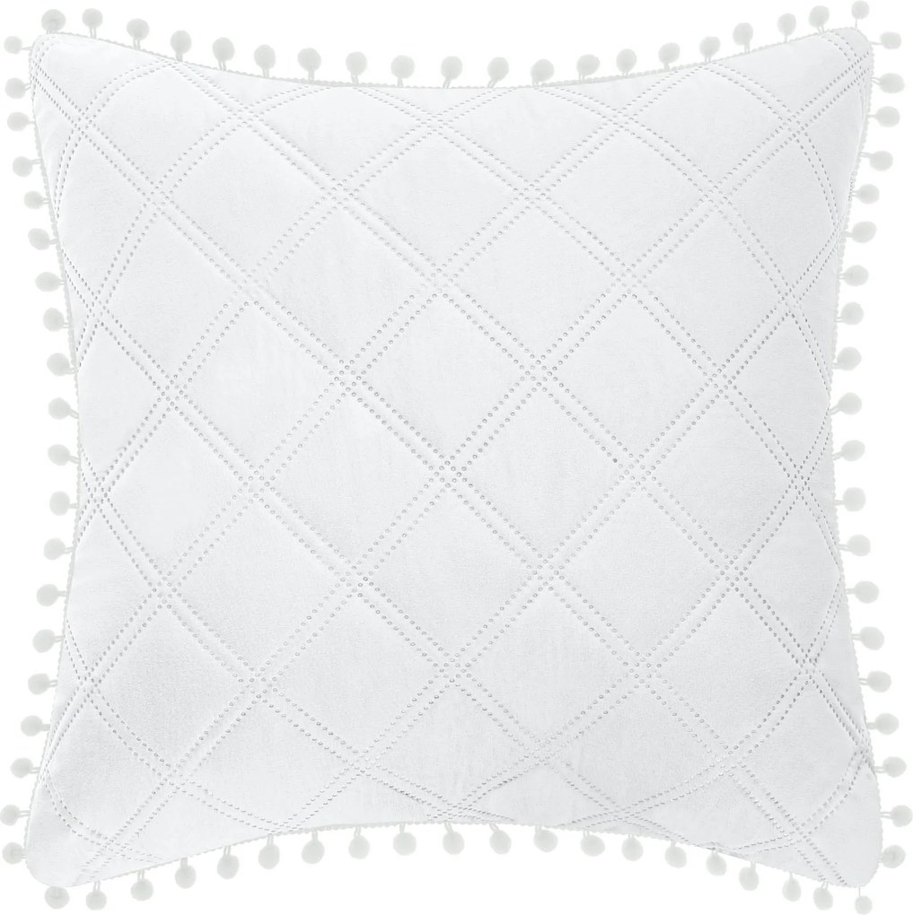 Obliečka na vankúš POMPOO biela Rozmer: 50x70 cm