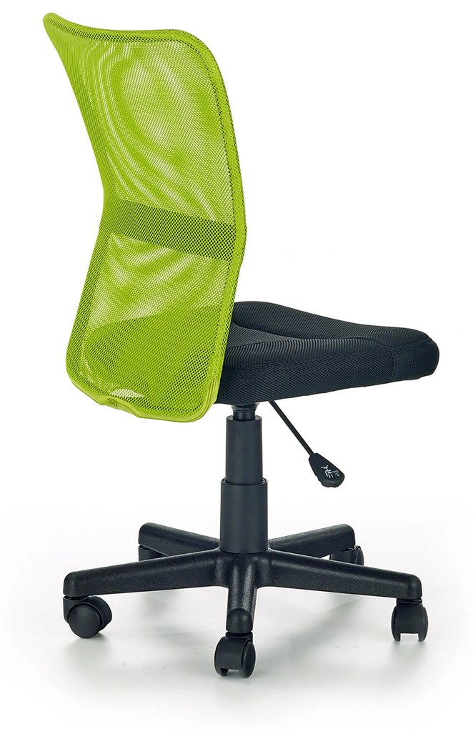 Detská otočná stolička Halmar DINGO zelená-čierna