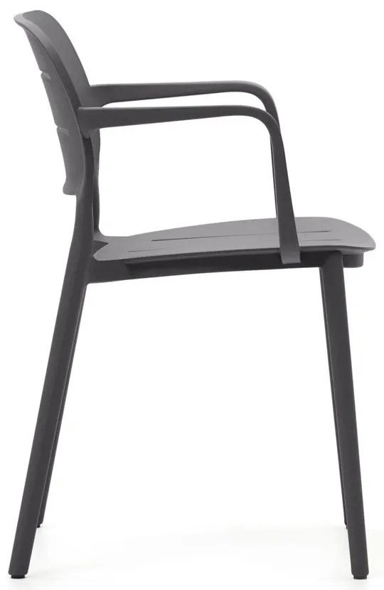 Sivá plastová záhradná stolička Morella – Kave Home