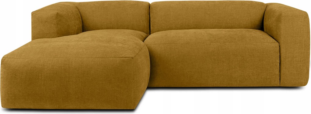 Modulárna rohová sedačka do obývačky ľavá mäkká Konsimo Buffo medová