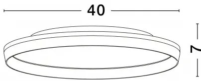 LED stmievateľné drevené dizajnové stropné svietidlo Vomos 40