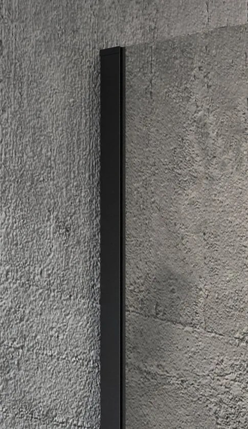 Gelco Gelco, VARIO BLACK jednodielna sprchová zástena na inštaláciu k stene, sklo nordic, 700 mm, GX1570-06