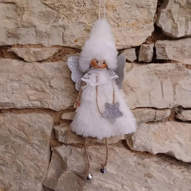 DECOLED Sada andílků, 11,5 cm, bílá