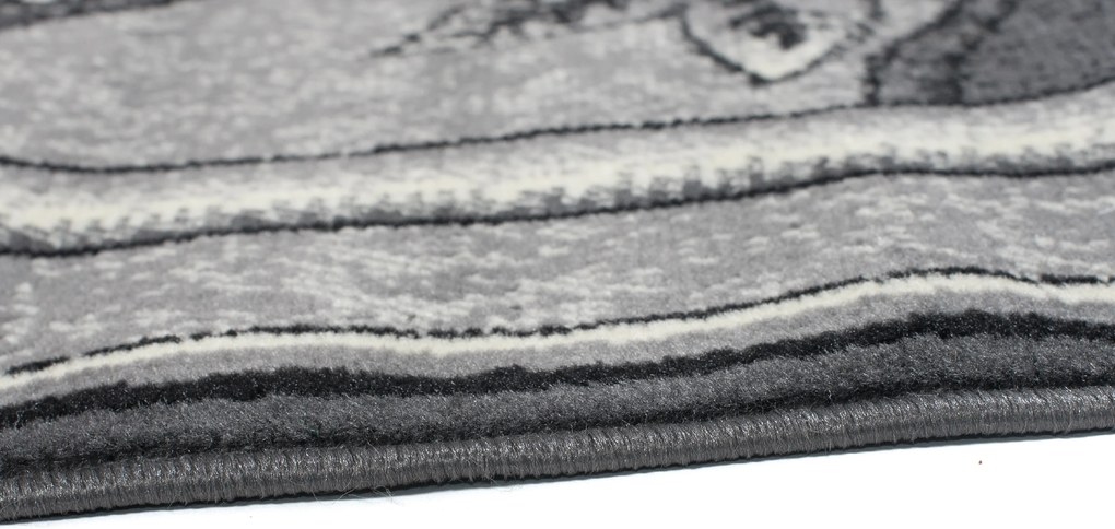 TA Koberec 1912A SIVÁ LACNÁ PP CRM Rozmer: 100x200 cm