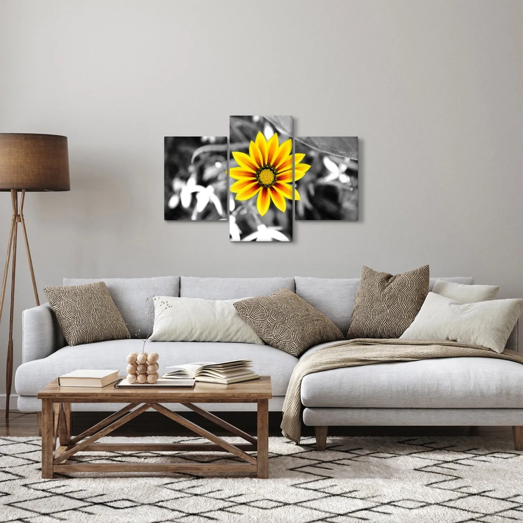 Obraz žltej kvetiny (90x60 cm)