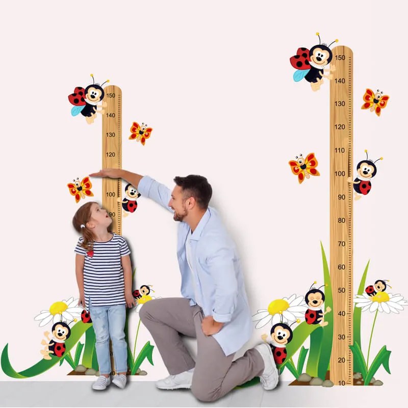 Meter na stenu Lienky 150cm