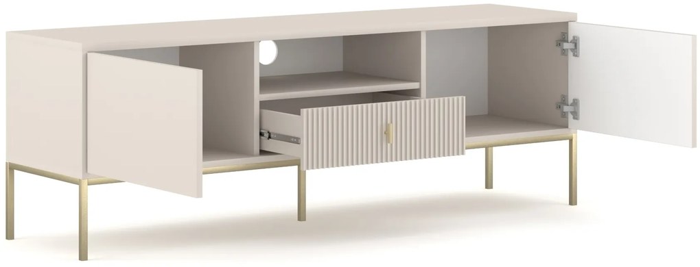 TV stolík Maggiore 154,5 cm kašmírový/zlatý