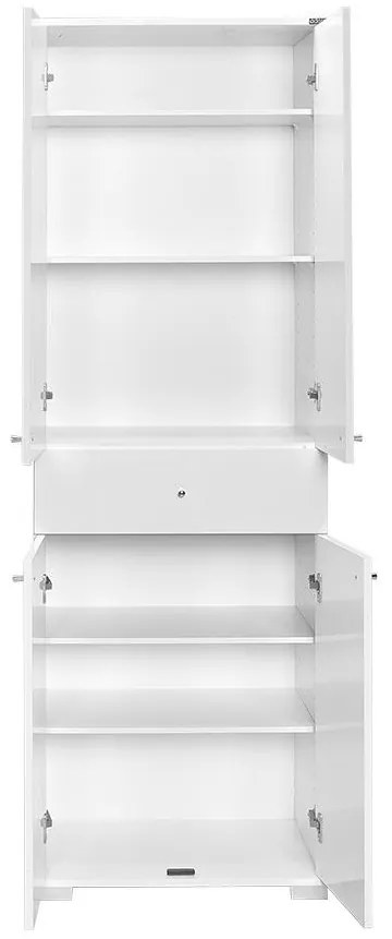 Policová skriňa Aufalenzza (biela). Akcia -17%. Vlastná spoľahlivá doprava až k Vám domov. 1108584