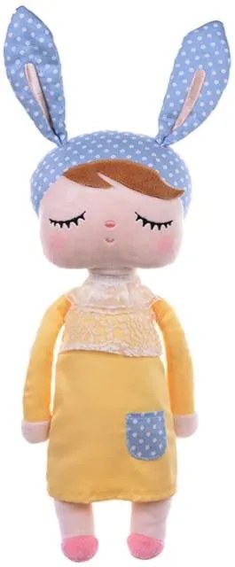 Spiaca bábika Angela žltá s menom Emuška 70cm