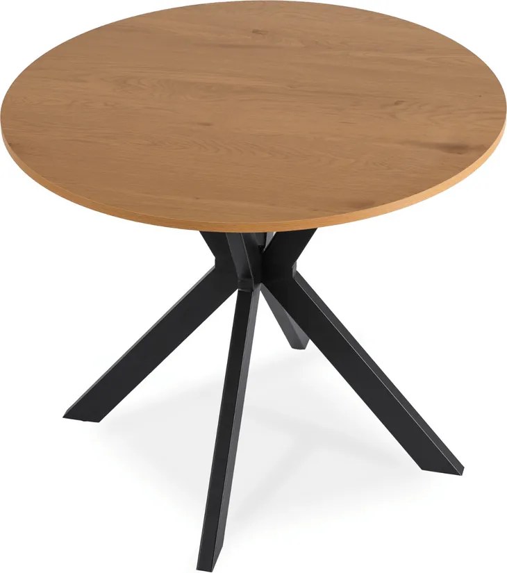Stôl ERION 90 cm Dub Zlatý / Čierny