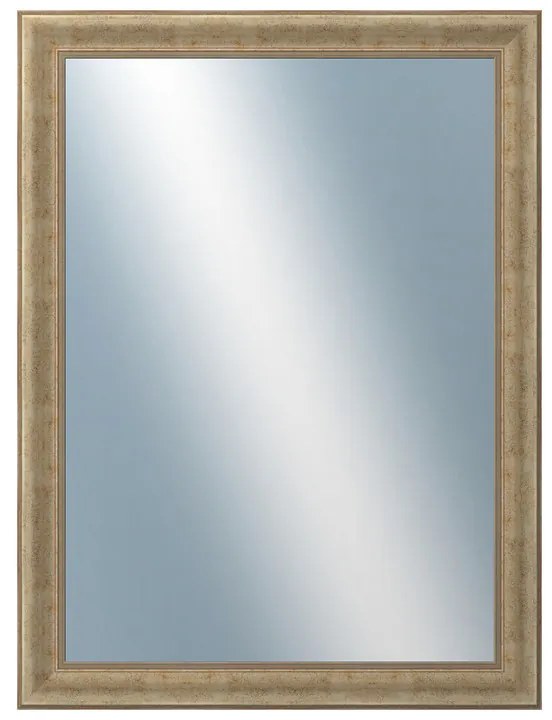 DANTIK - Zrkadlo v rámu, rozmer s rámom 60x80 cm z lišty KŘÍDLO malé zlaté patina (2774)