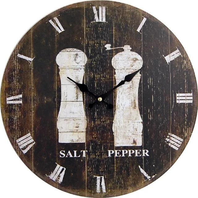 Nástenné hodiny hl Salt &amp; Pepper 34cm