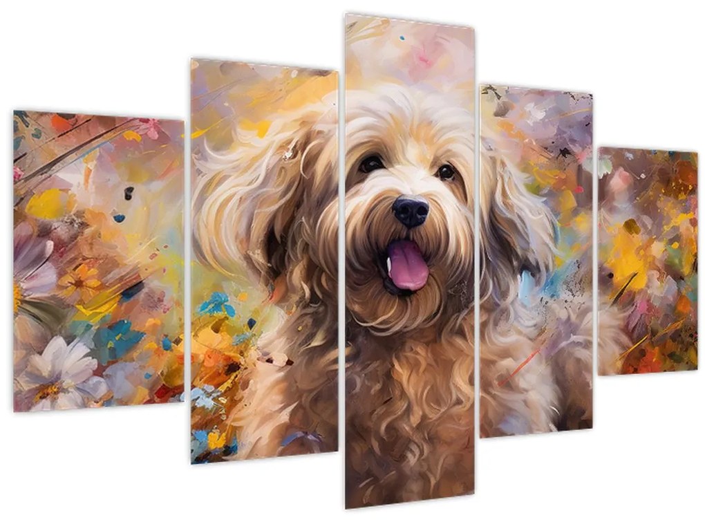 Obraz - Šťastný pes II. (150x105 cm)