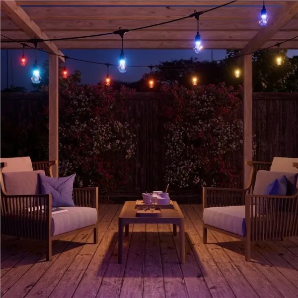 Nanoleaf NF084E00-20SLO- LED RGBWIC rozširujúci reťazec (girlanda) 20×LED, 15 m, Wi‑Fi, IP65