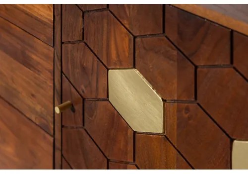 Komoda 39947 145cm Drevo Acacia  - Komfort-nábytok